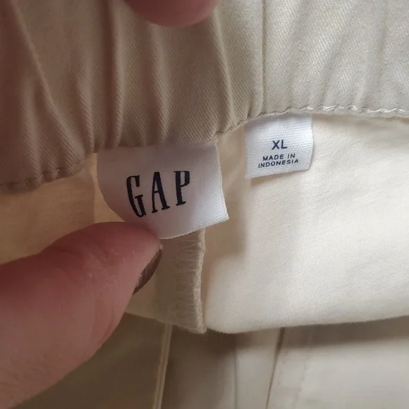 Gap Easy Wide Leg Chino Pants Size XL Womens New With Tags Elastic Waist - Picture 13 of 16
